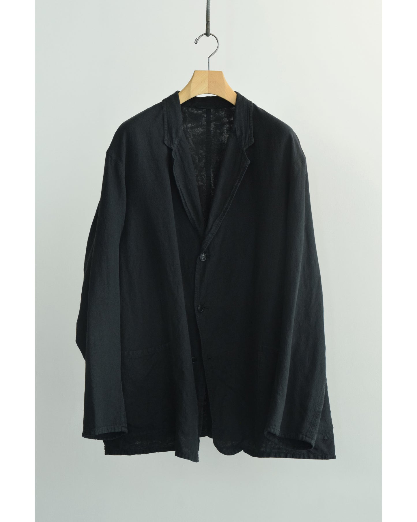 シルクコットン ジャケット FADE BLACK
