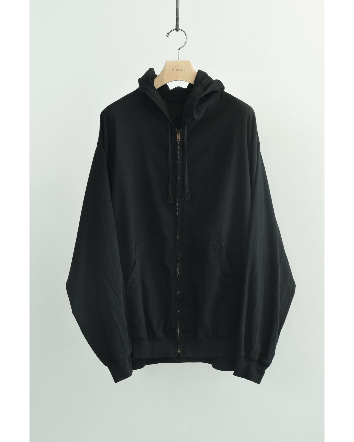 オックス ジップパーカ BLACK