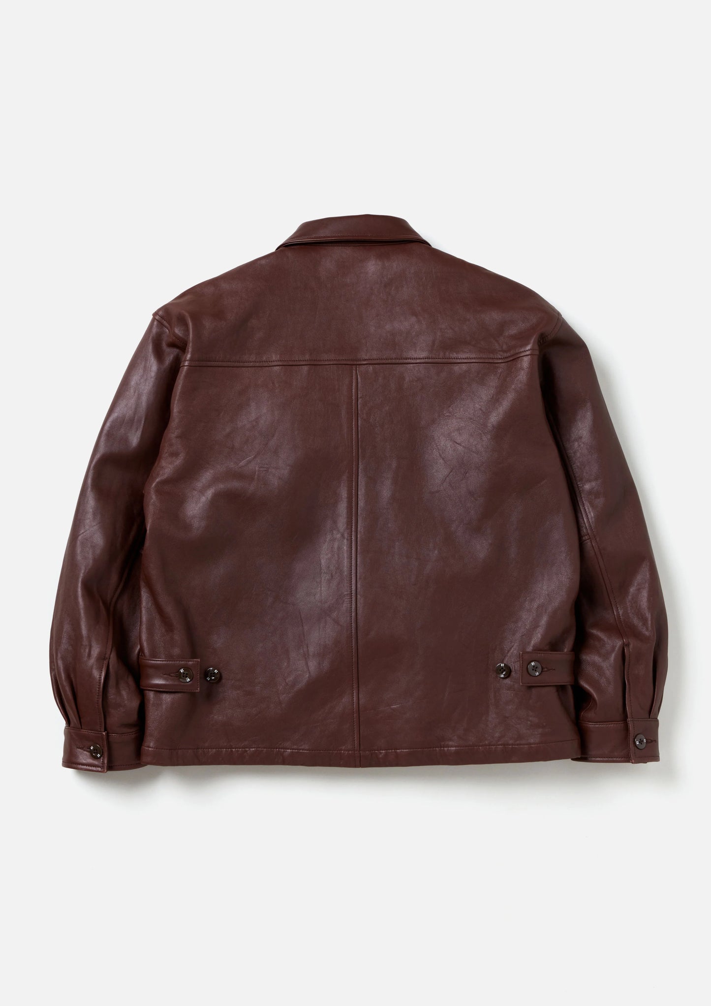 LEATHER ZIP WORK JACKET