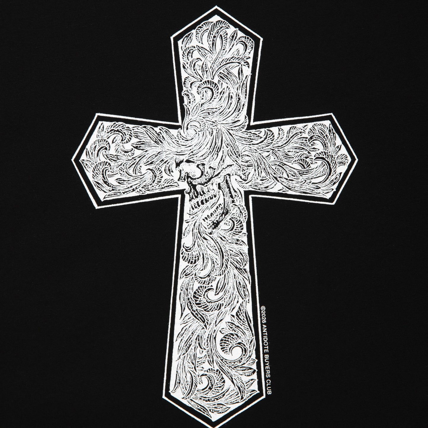 Pima Cotton L/S Tee (Leaf Skull)