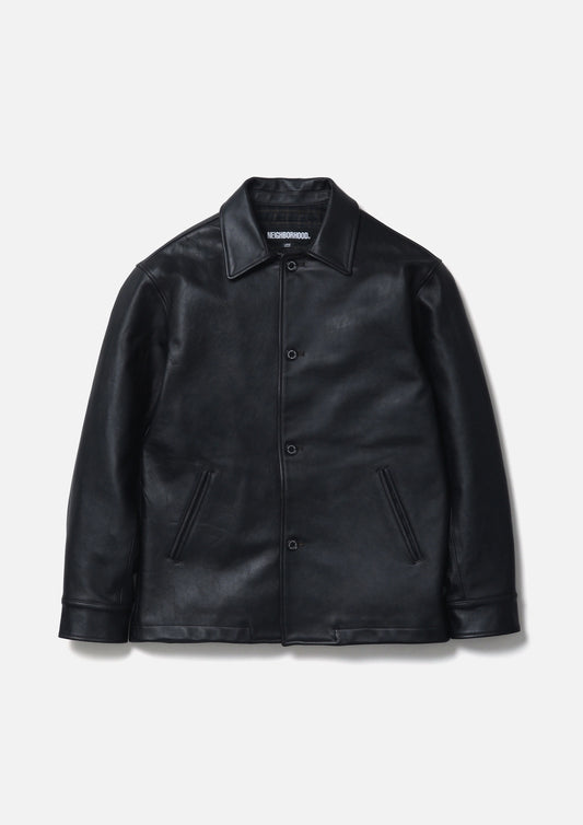 LEATHER CAR COAT