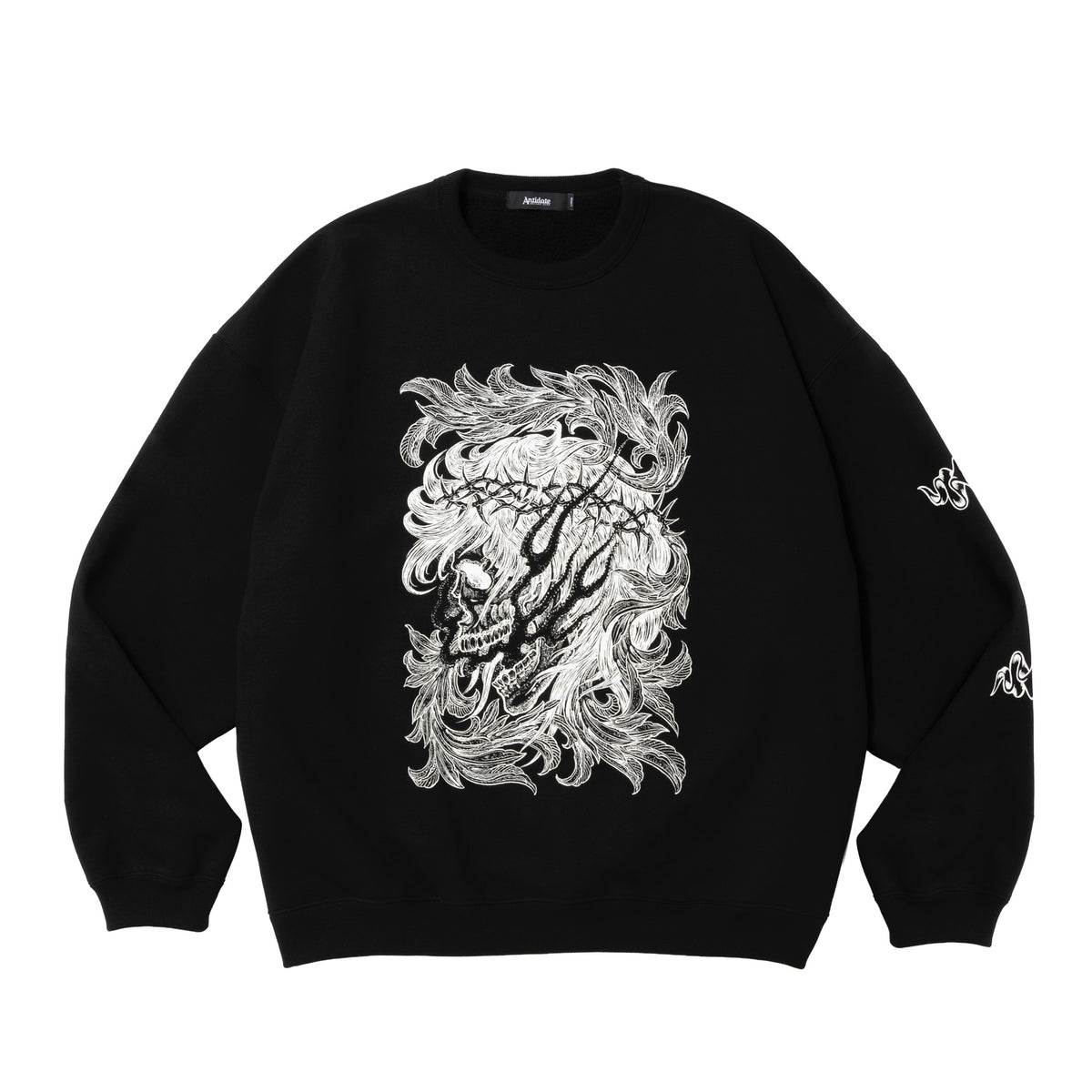 ASIC Crewneck Sweat Shirt (Leaf Skull)