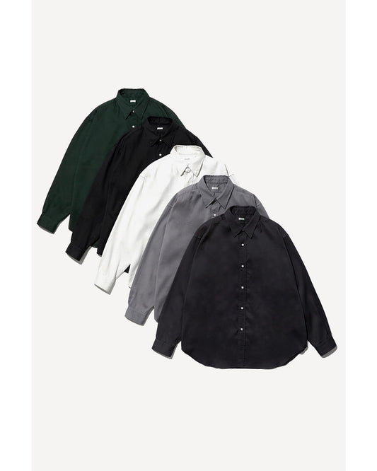 Double Weave Twill Regular Collar Shirt