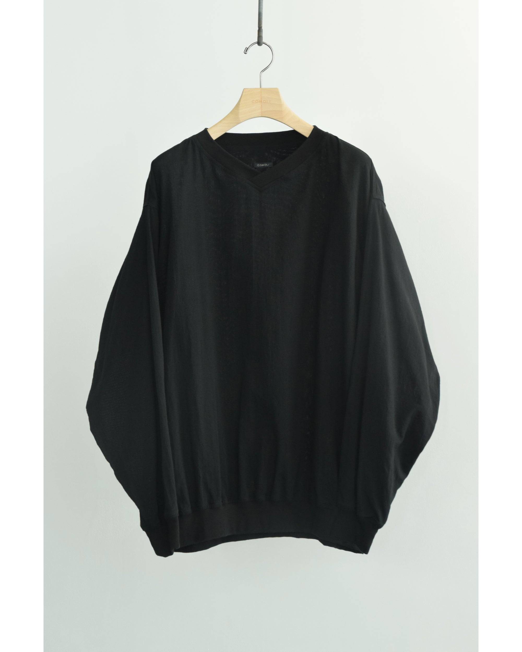 26SS SIZE1 COMOLI オックス プルオーバー BLACK オックス プルオーバー BLACK – TIME AFTER TIME