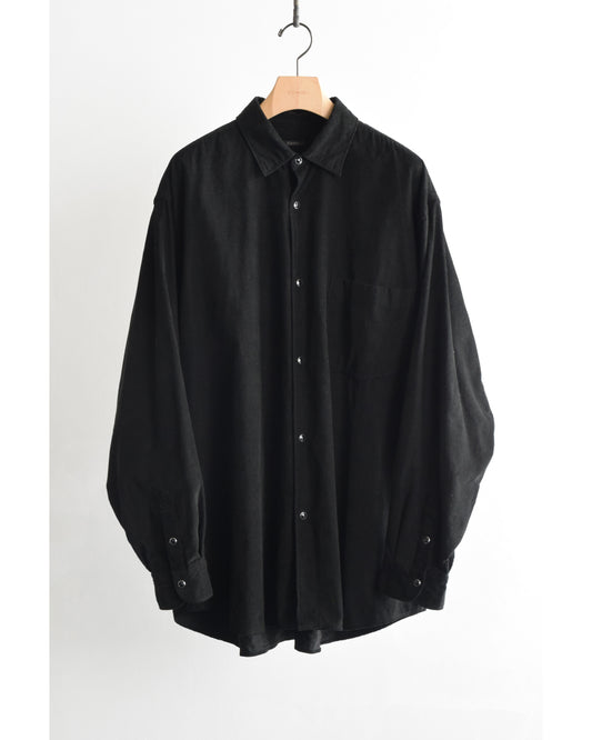 コーデュロイ コモリシャツ BLACK