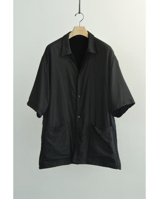 リバーシブル 半袖シャツ BLACK