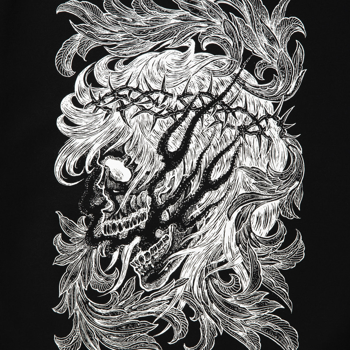 ASIC Crewneck Sweat Shirt (Leaf Skull)