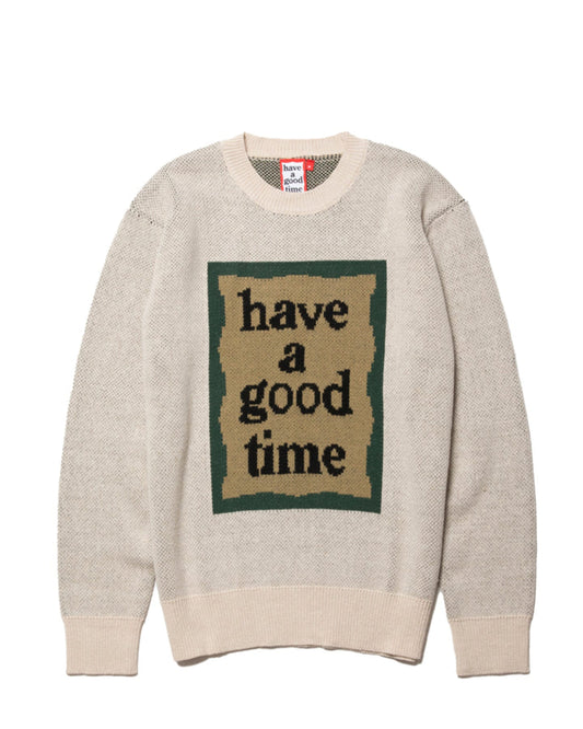 MILITARY FRAME KNIT SWEATER