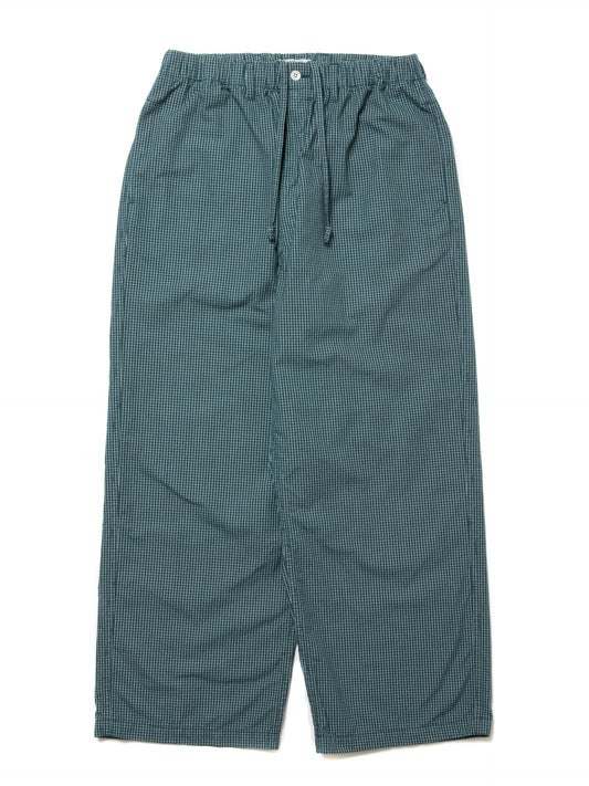 Garment Dyed Ripstop Check Easy Pants