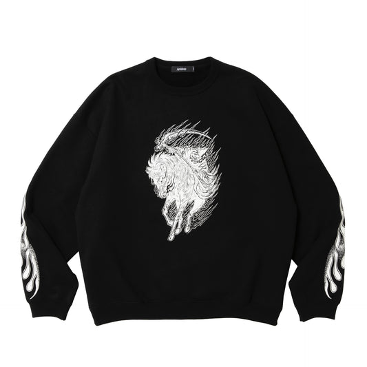ASIC Crewneck Sweat Shirt (Reaper)