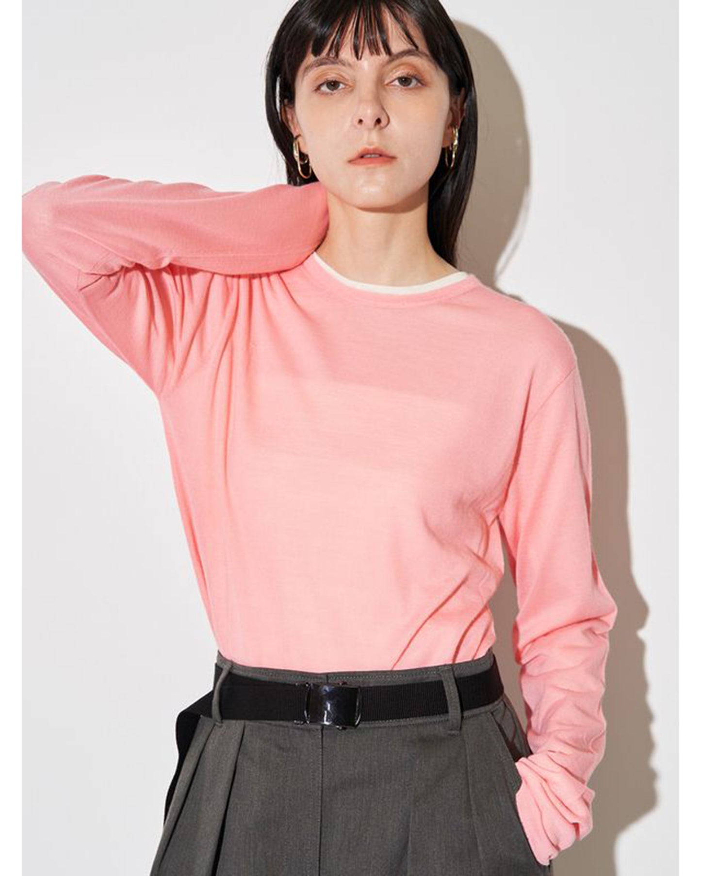 WOOL SHEER LONG-T KT