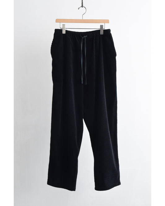 コーデュロイ ドローストリングパンツ BLACK
