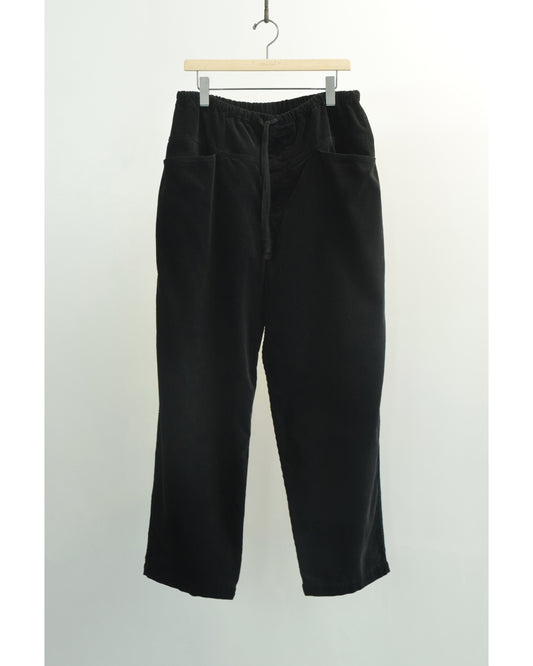 コーデュロイ ドローストリングパンツ BLACK