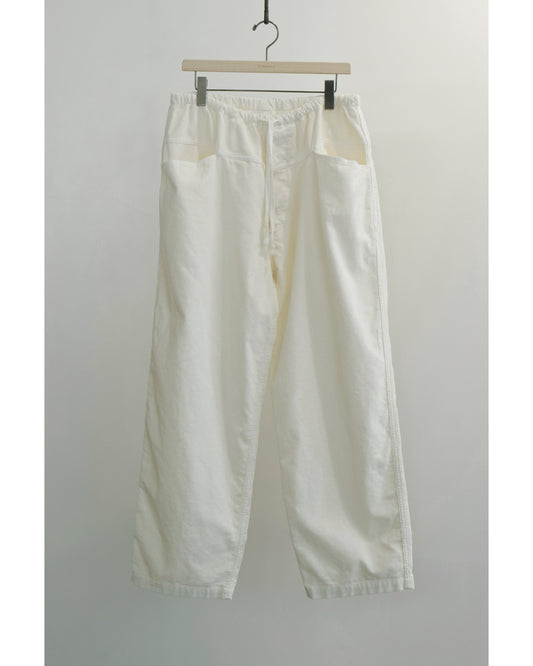 コーデュロイ ドローストリングパンツ WHITE