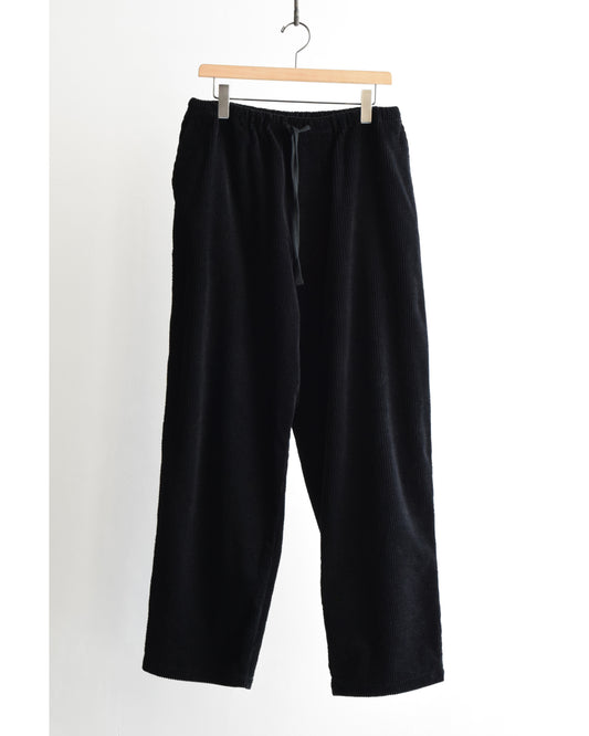 コーデュロイ ドローストリングパンツ BLACK