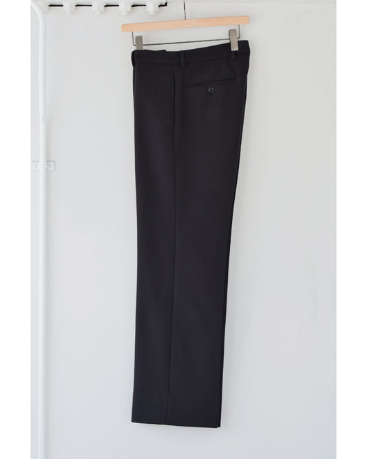 ライトメルトン パイプドステムパンツ NAVY