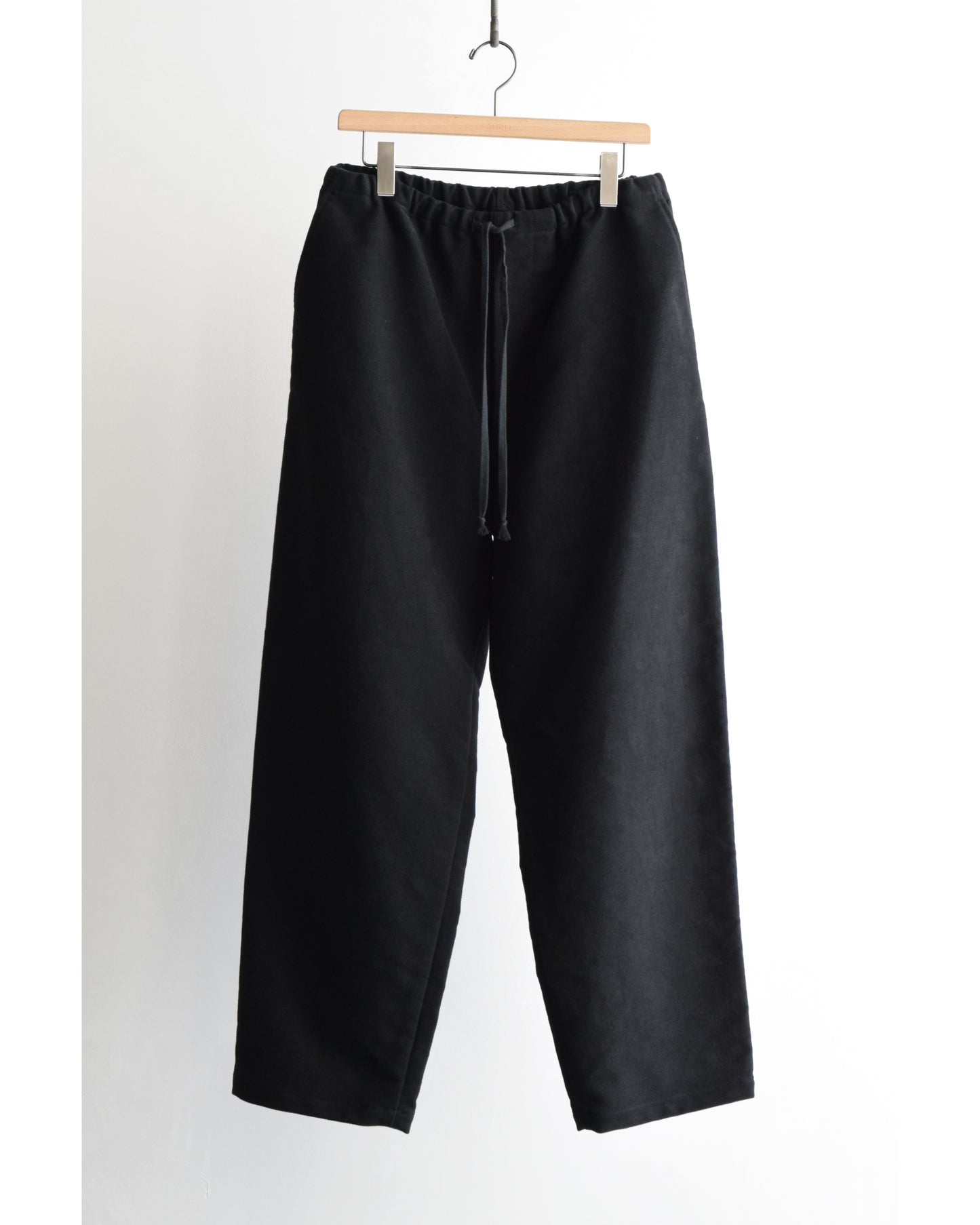 モールスキン ドローストリングパンツ BLACK