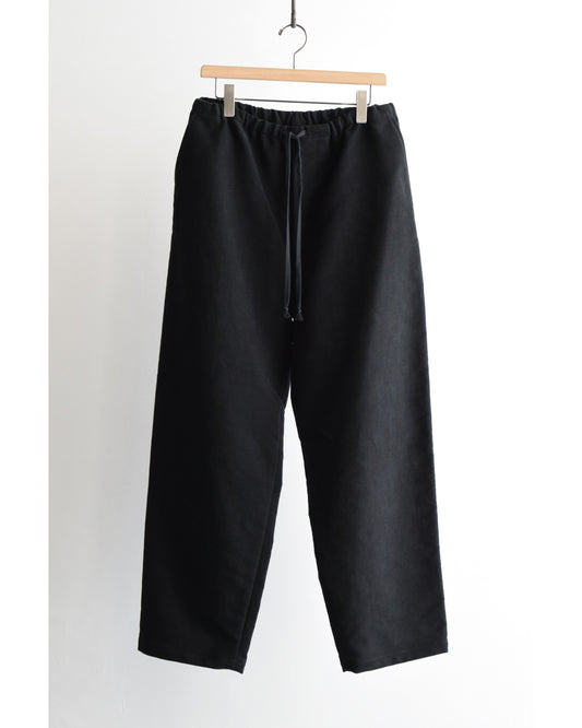 モールスキン ドローストリングパンツ BLACK