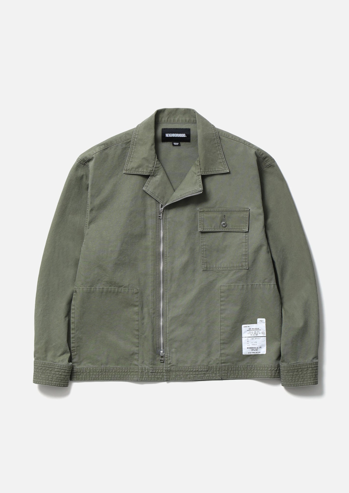 ZIP FIELD SHIRT LS