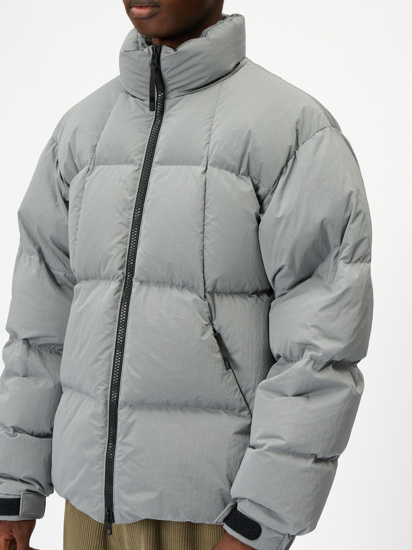 Dope Dyed Ripple Nylon Down Jacket