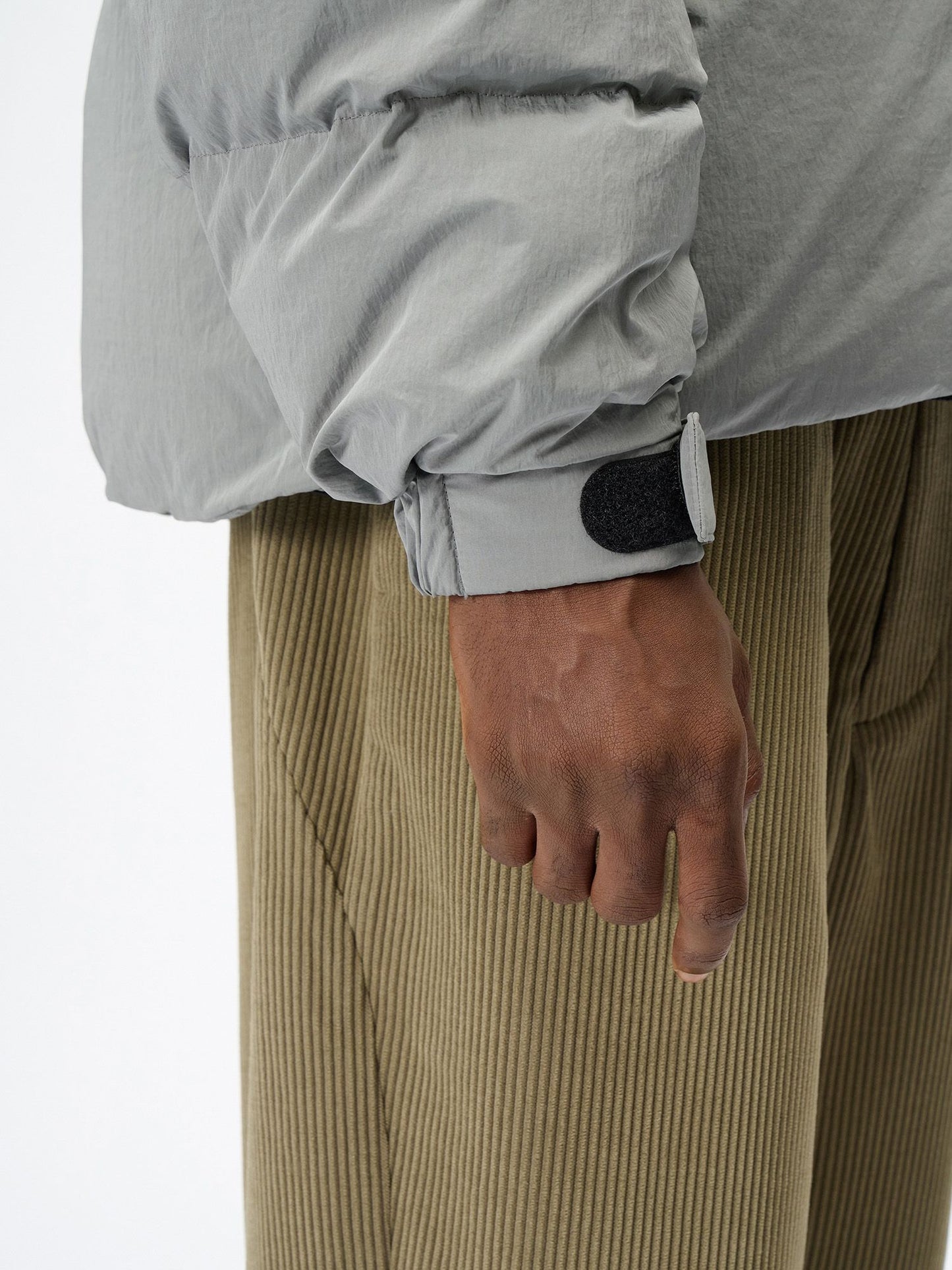 Dope Dyed Ripple Nylon Down Jacket