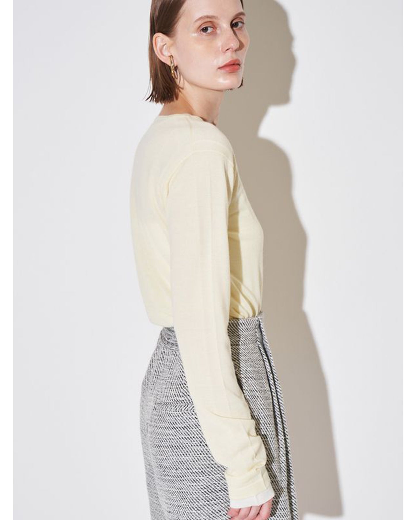 WOOL SHEER LONG-T KT