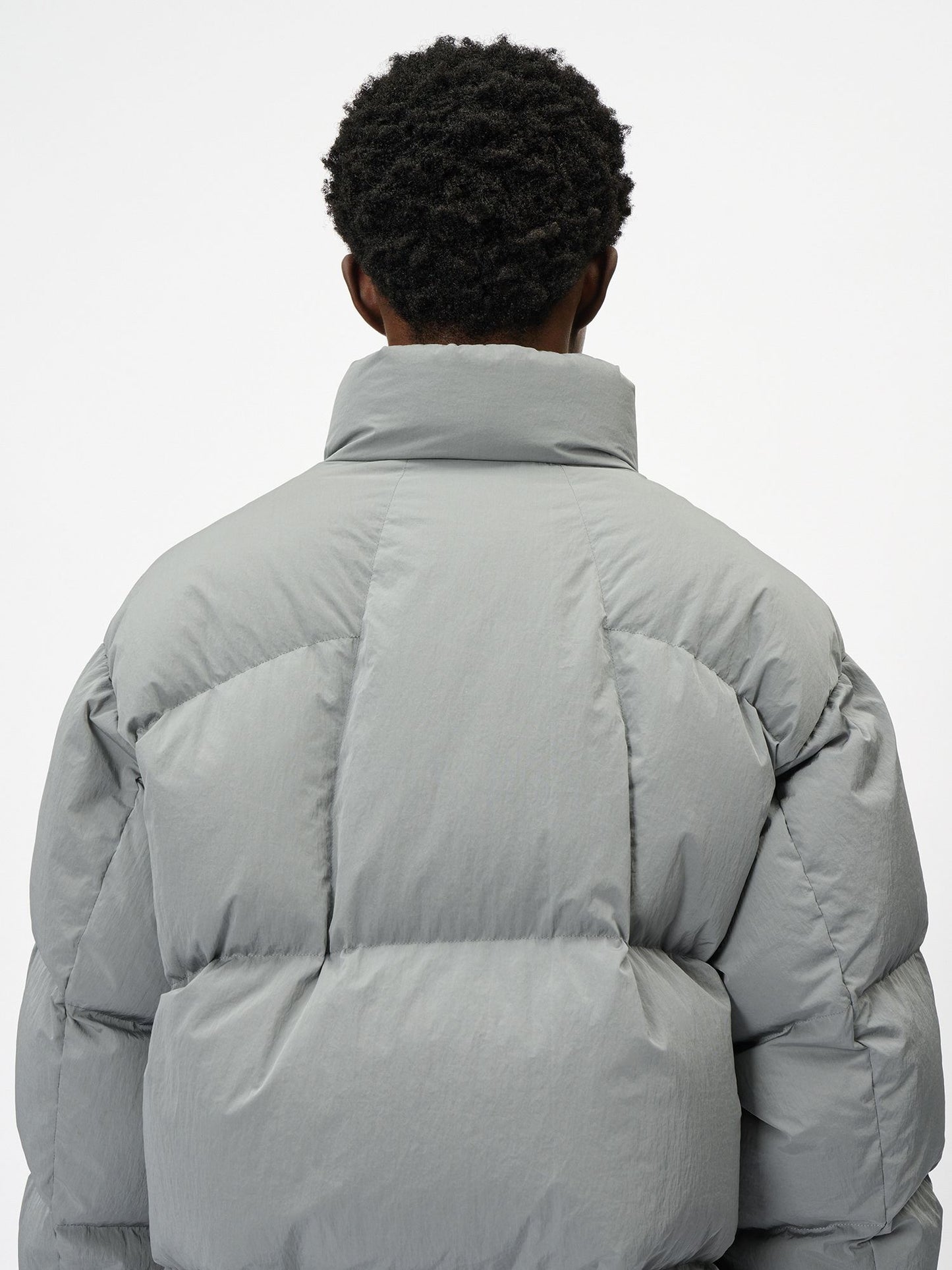 Dope Dyed Ripple Nylon Down Jacket
