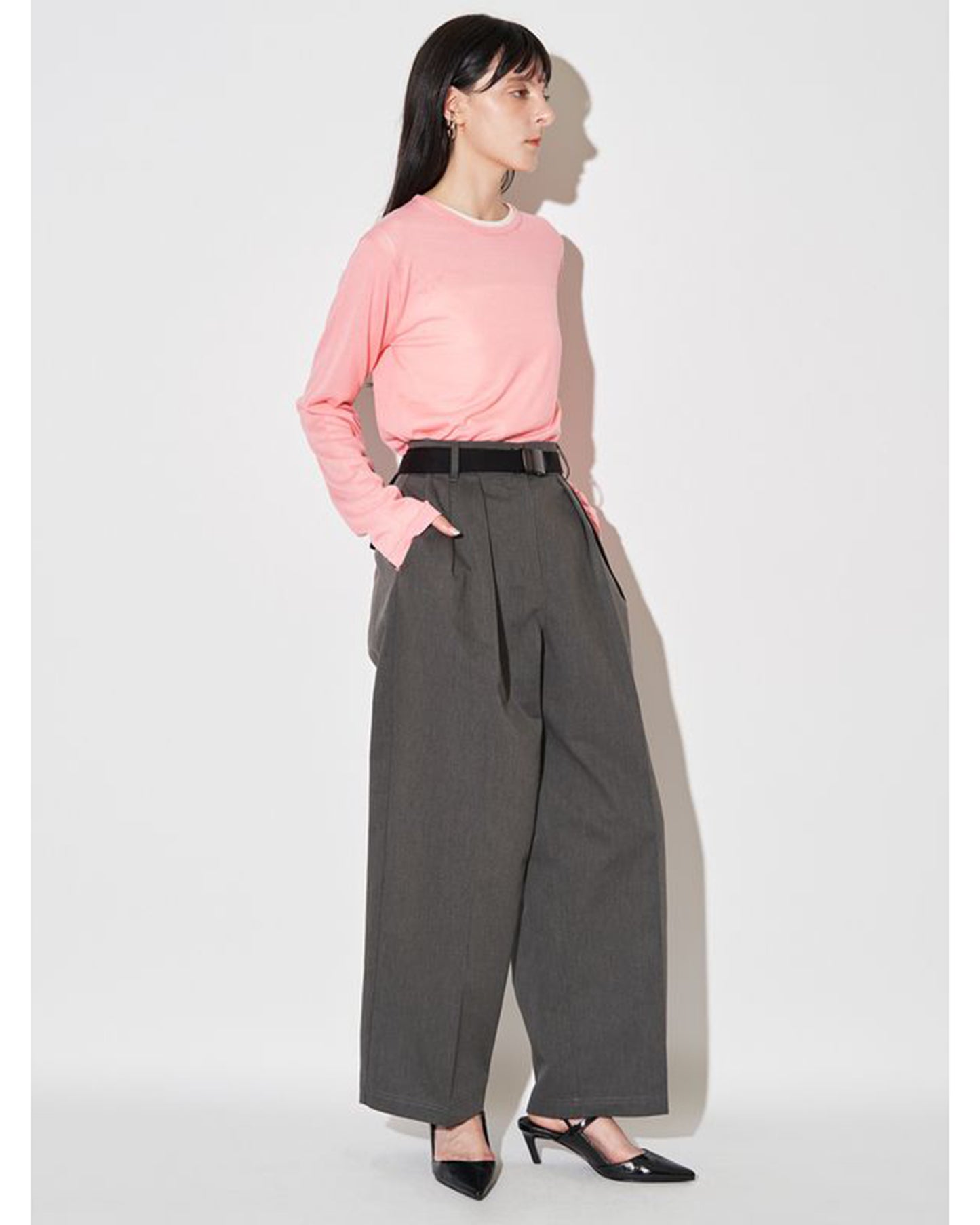 WOOL SHEER LONG-T KT