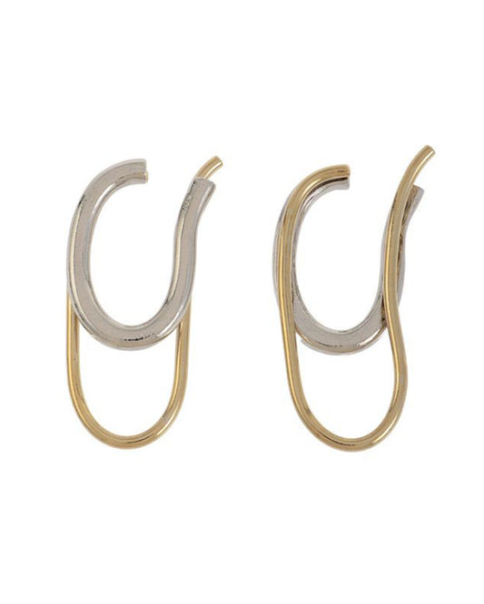 DOUBLE HOOP EAR CUFF