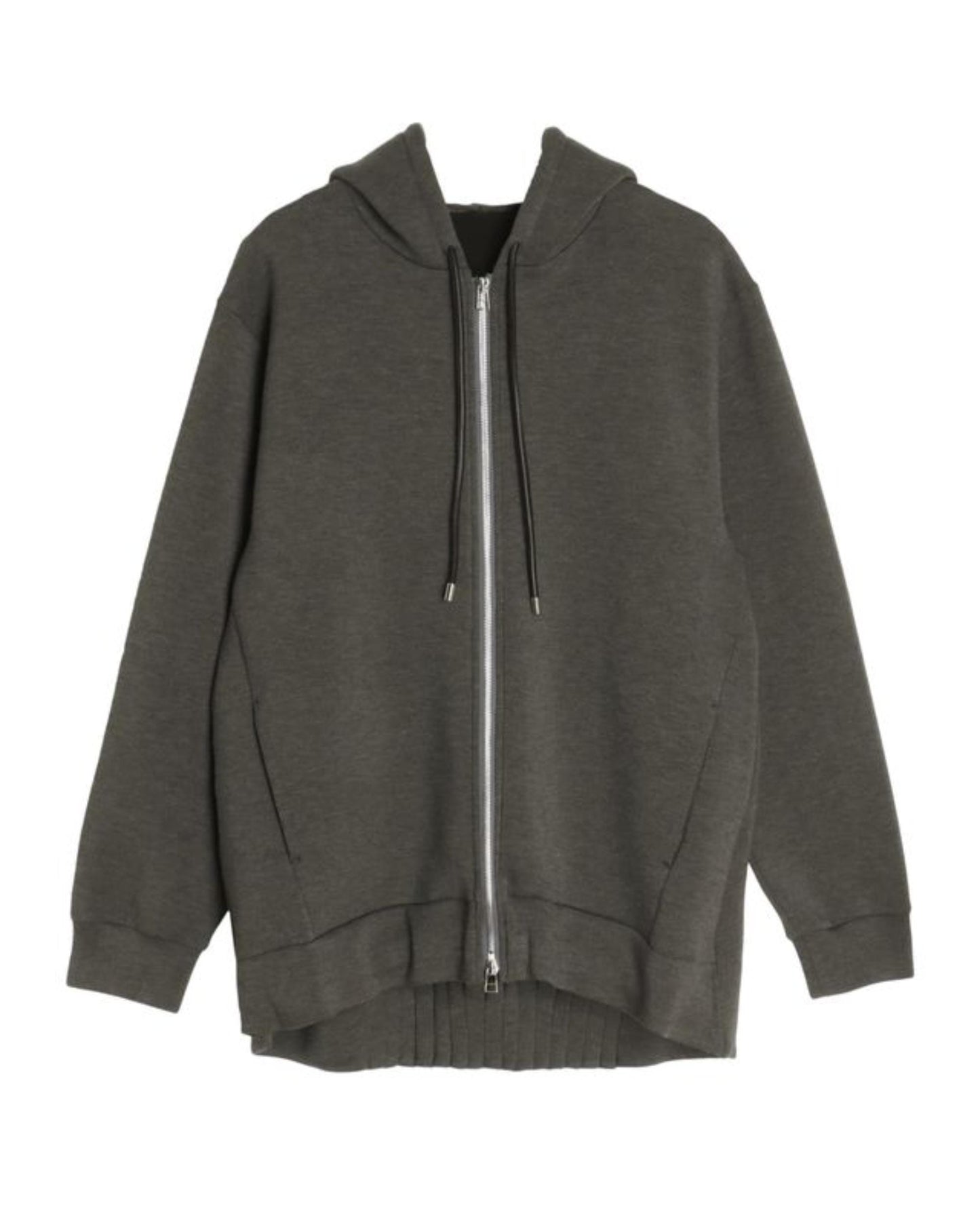 TUCK HEM ZIP HOODIE