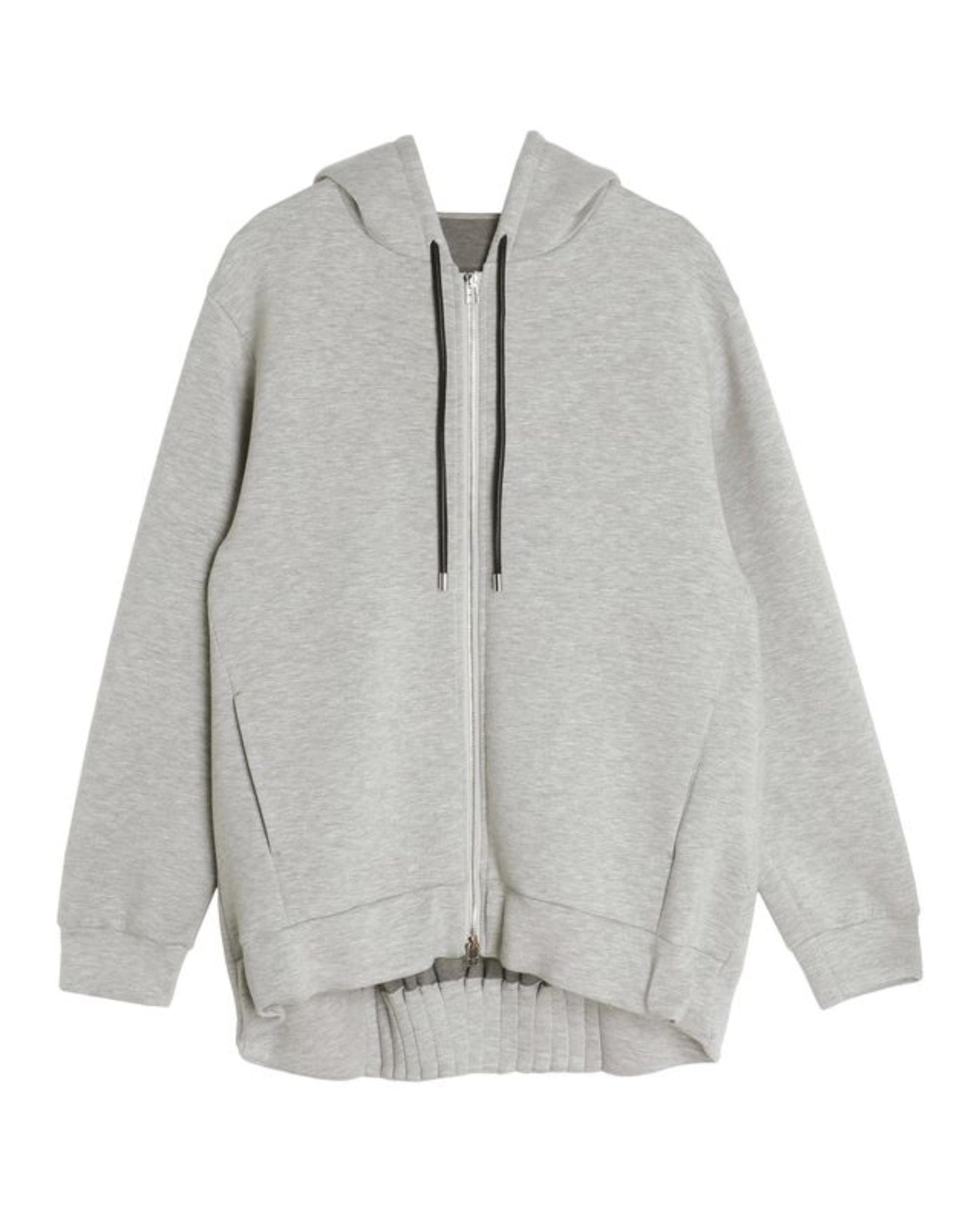 TUCK HEM ZIP HOODIE