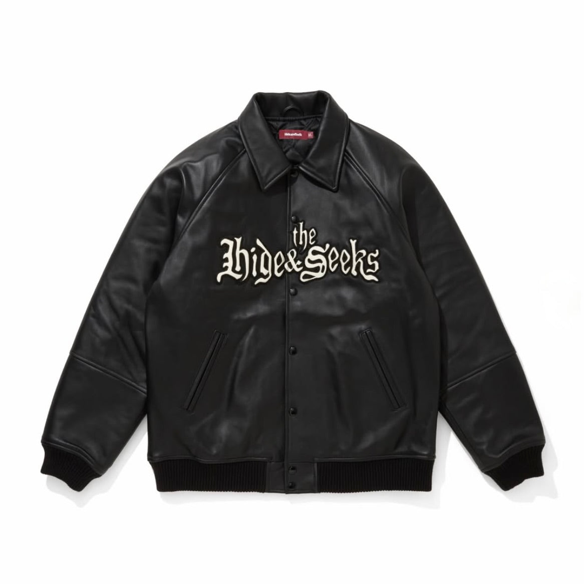 “HIDEANDSEEK×Toru Nishiura” Leather Varsity Jacket