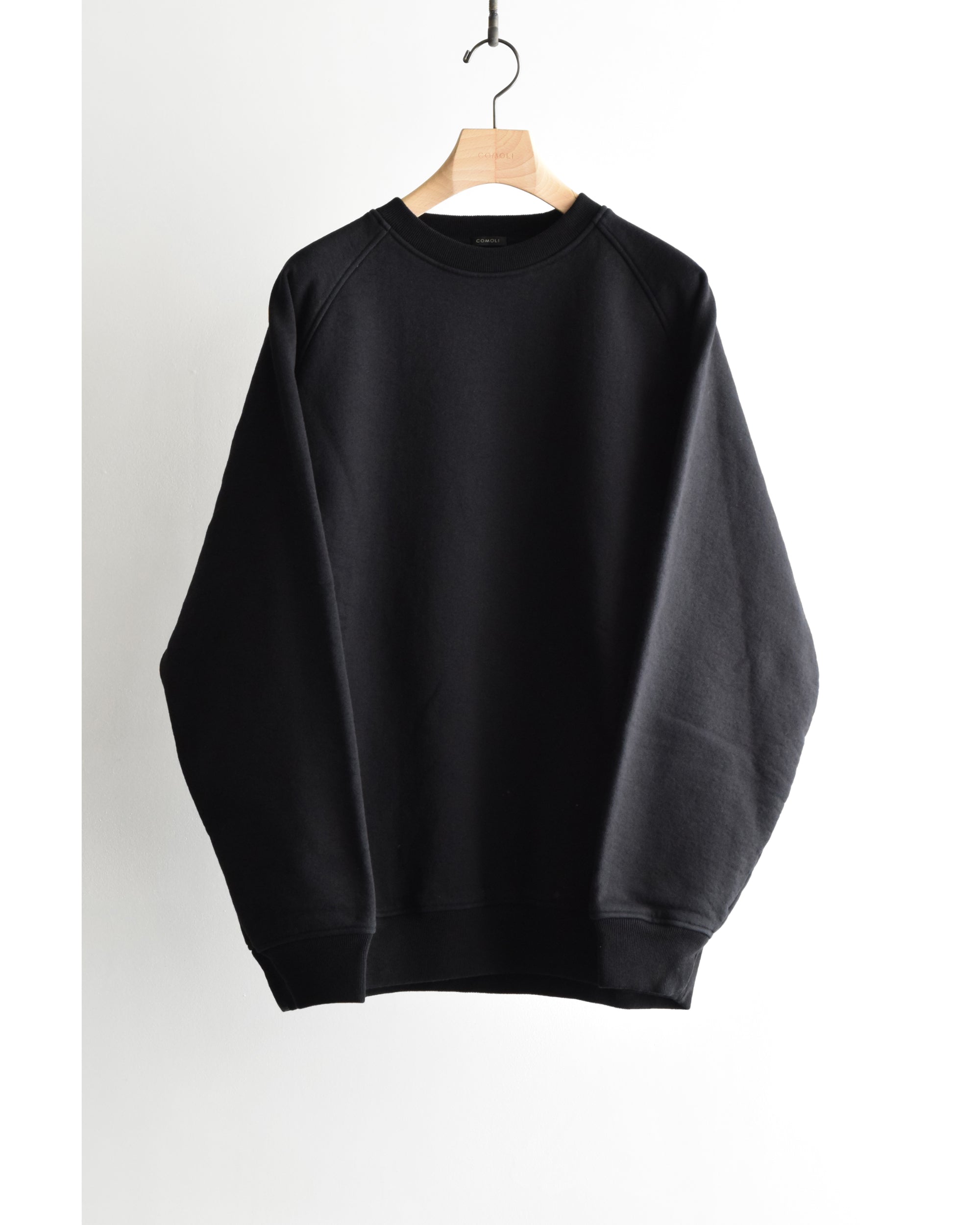 コットン裏毛 クルーネック BLACK – TIME AFTER TIME