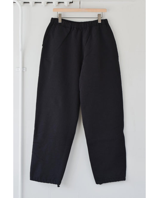コットン吊裏毛 パンツ BLACK