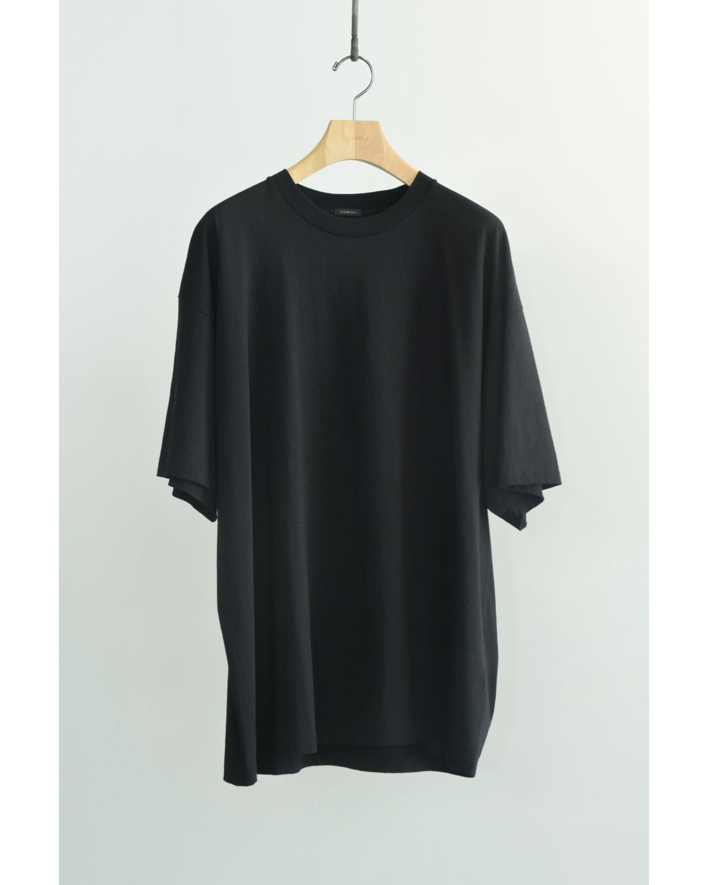 コットンジャージ 半袖Tシャツ BLACK