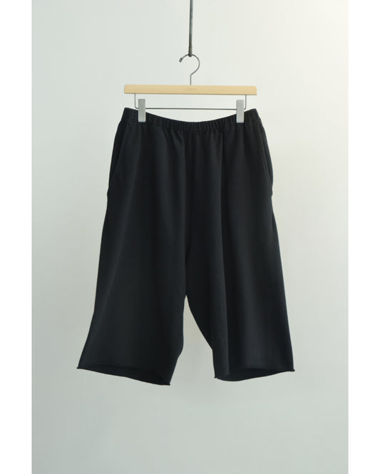 LWコットン裏毛 ショーツ BLACK