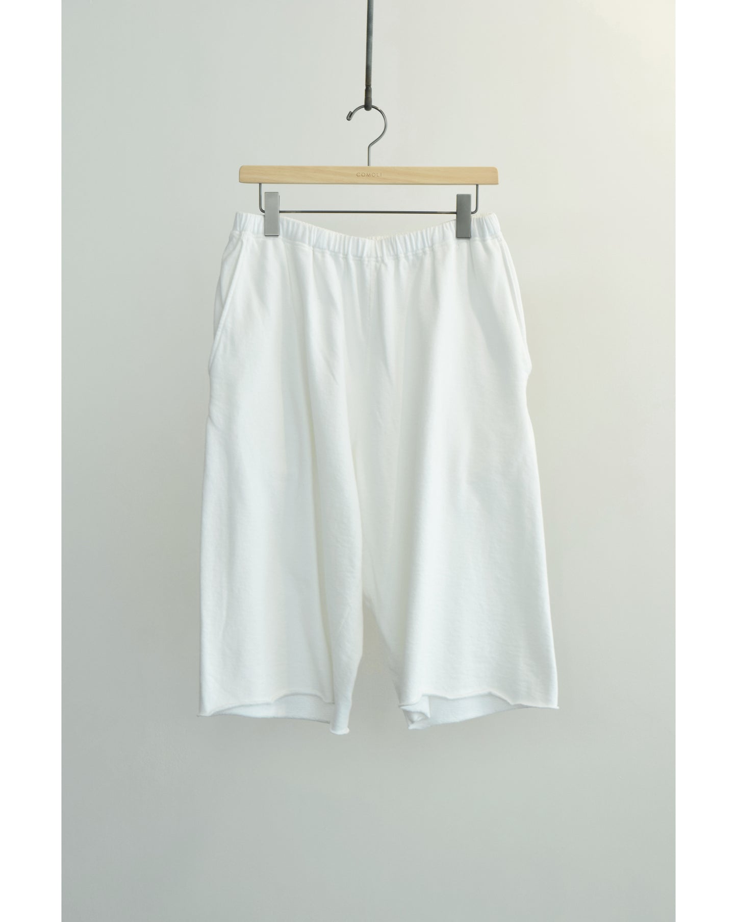 LWコットン裏毛 ショーツ WHITE