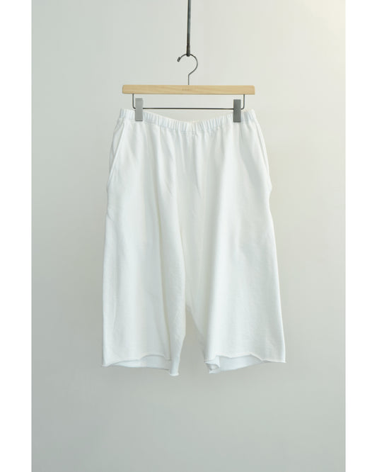 LWコットン裏毛 ショーツ WHITE