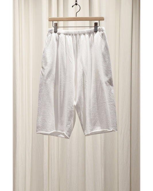 LWコットン裏毛 ショーツ WHITE
