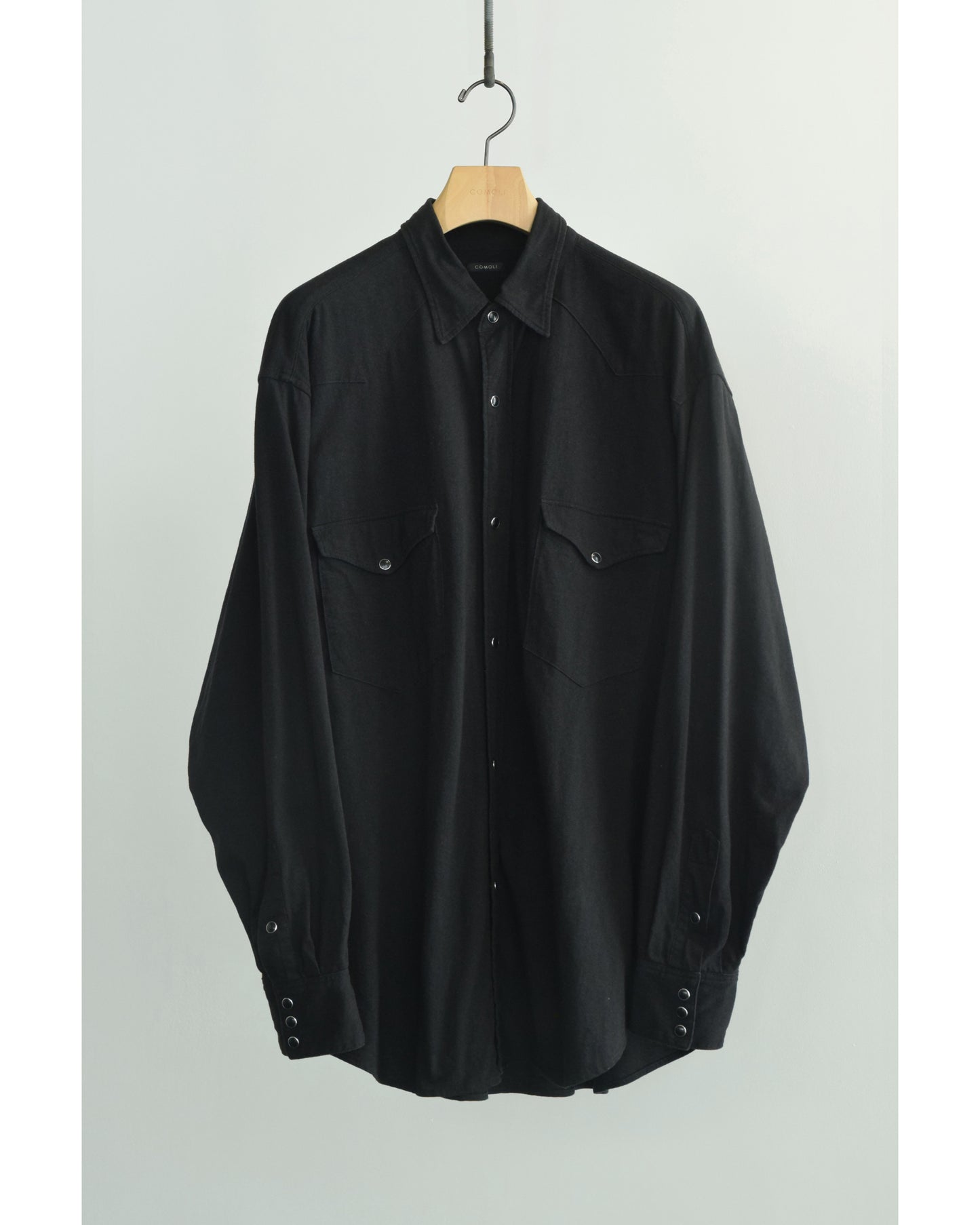 ジャージ ウエスタンシャツ BLACK
