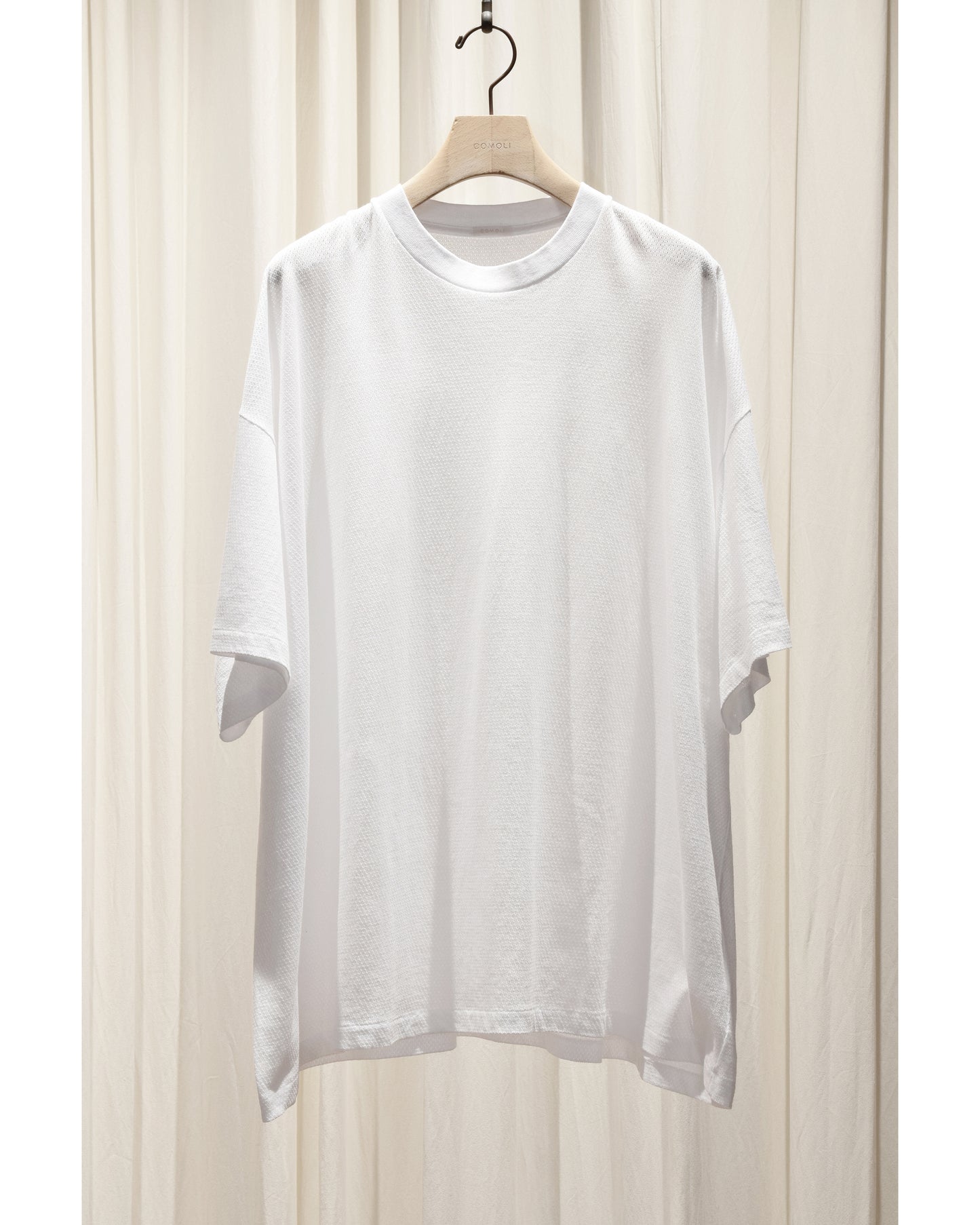 コットンメッシュ 半袖Tシャツ WHITE