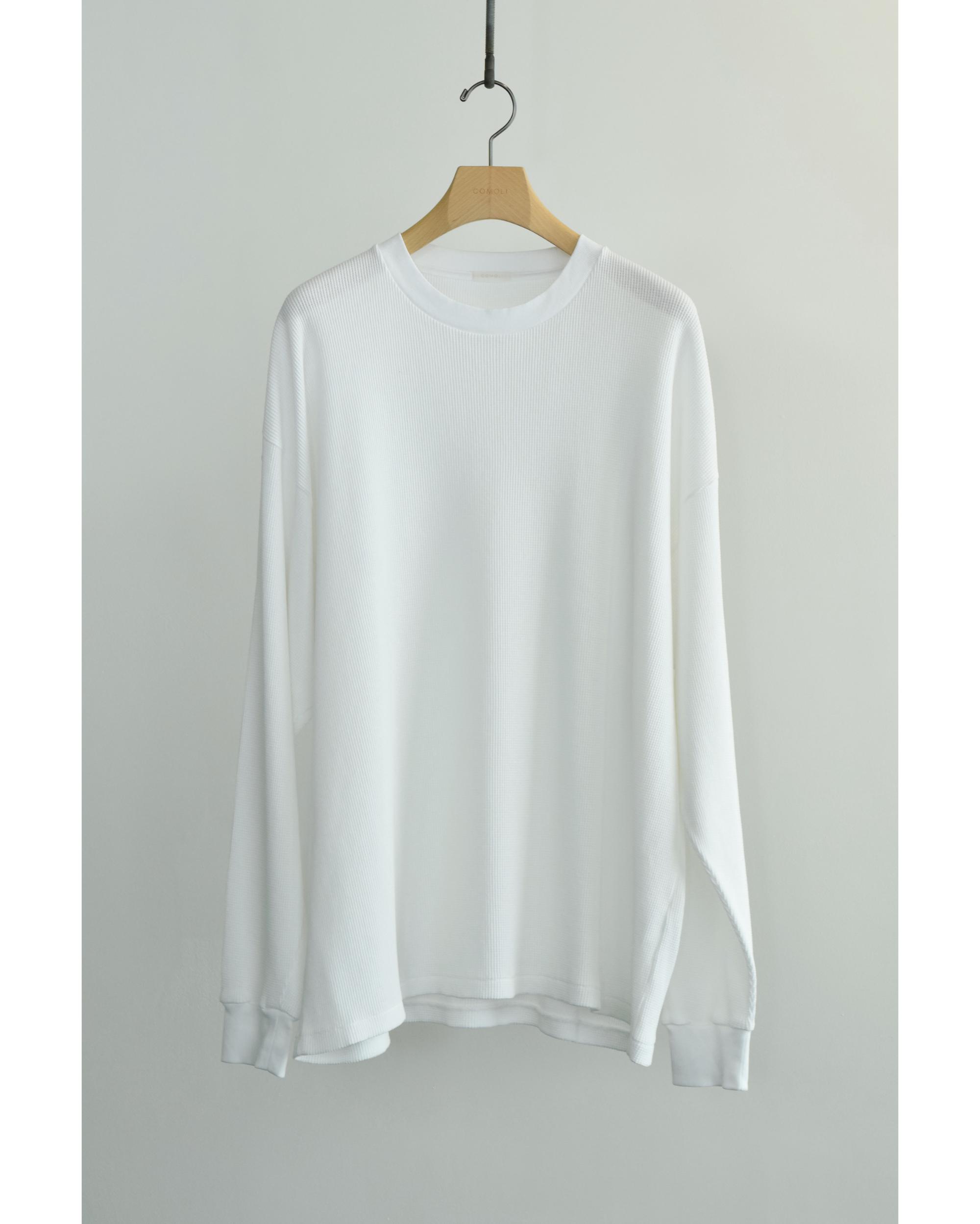 あやぽん様　トップス　white コットンワッフル 長袖Tシャツ WHITE – TIME AFTER TIME