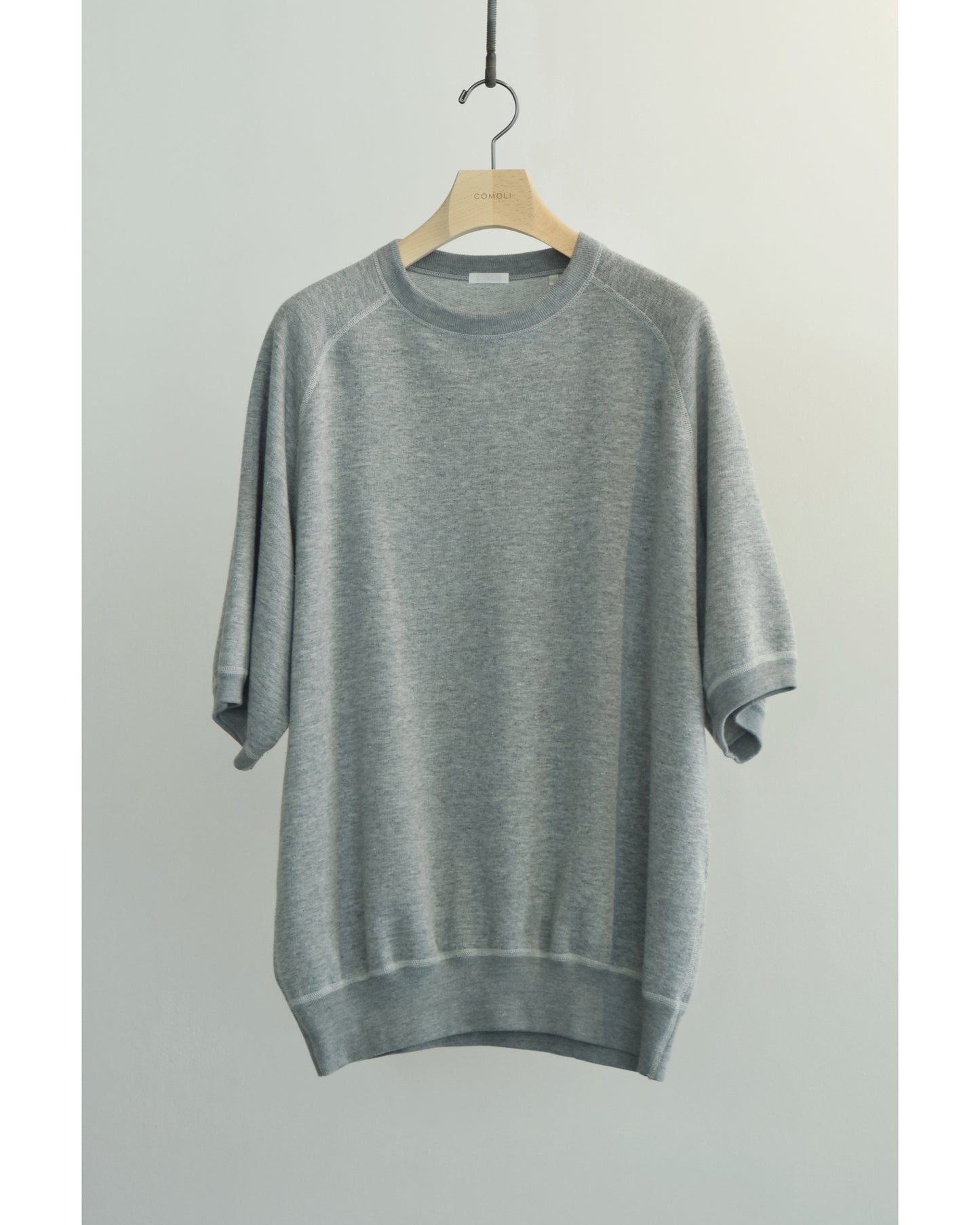 グレー裏毛 半袖クルー GRAY