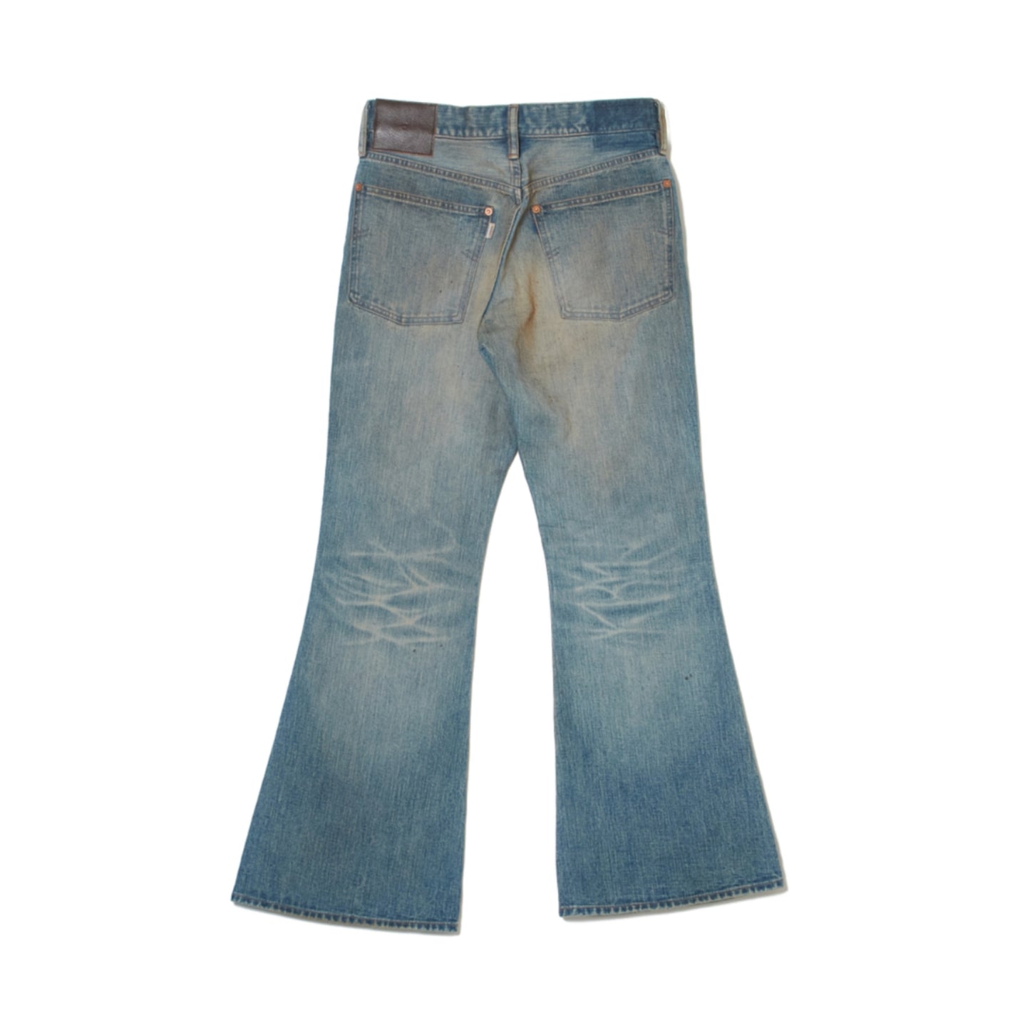 FADED MODERN DENIM PANTS FLARED CUT