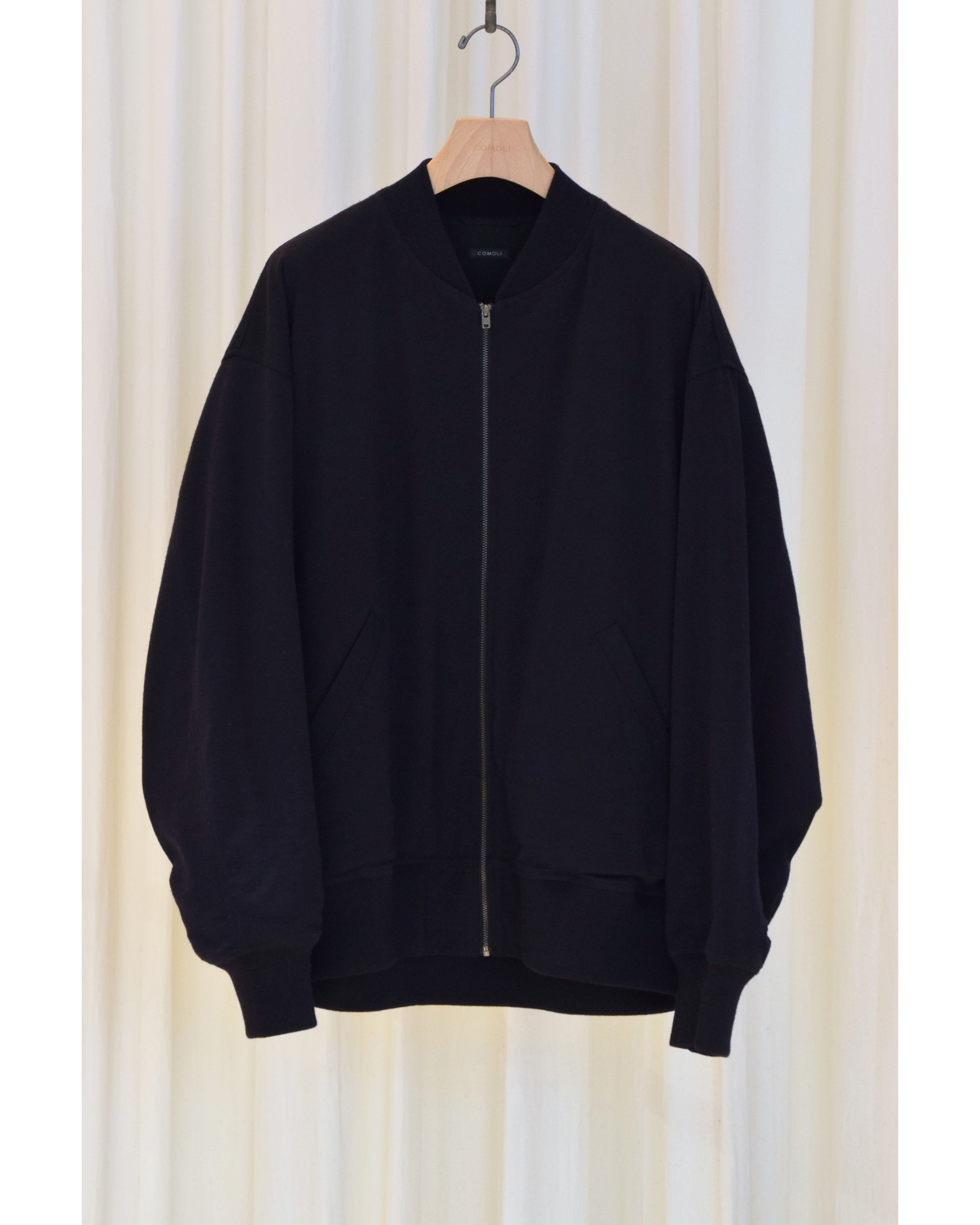 COMOLI フェルトンZIPブルゾン サイズ2 コート NAVY つらく ネイビー