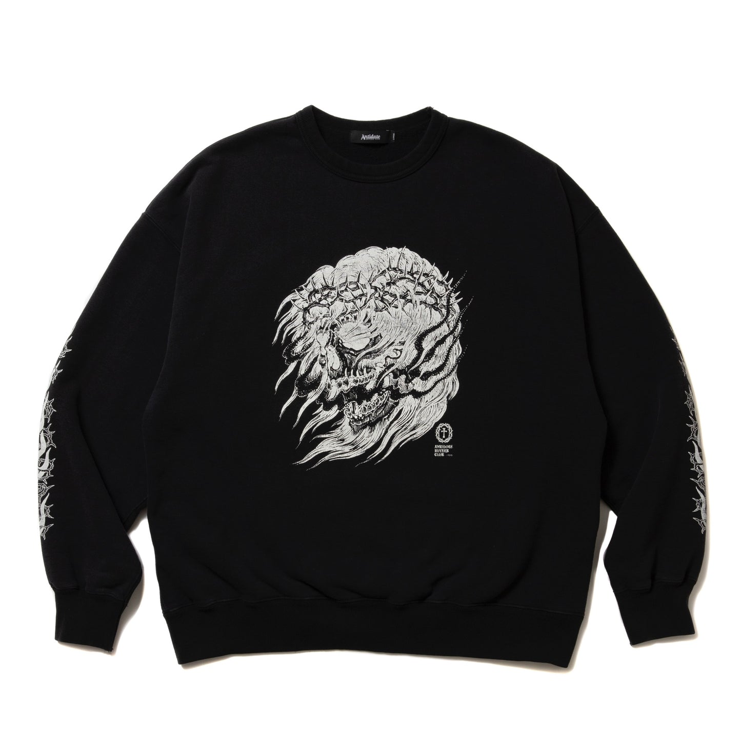 Fade Wash Crewneck Sweatshirt (Skull Jesus)