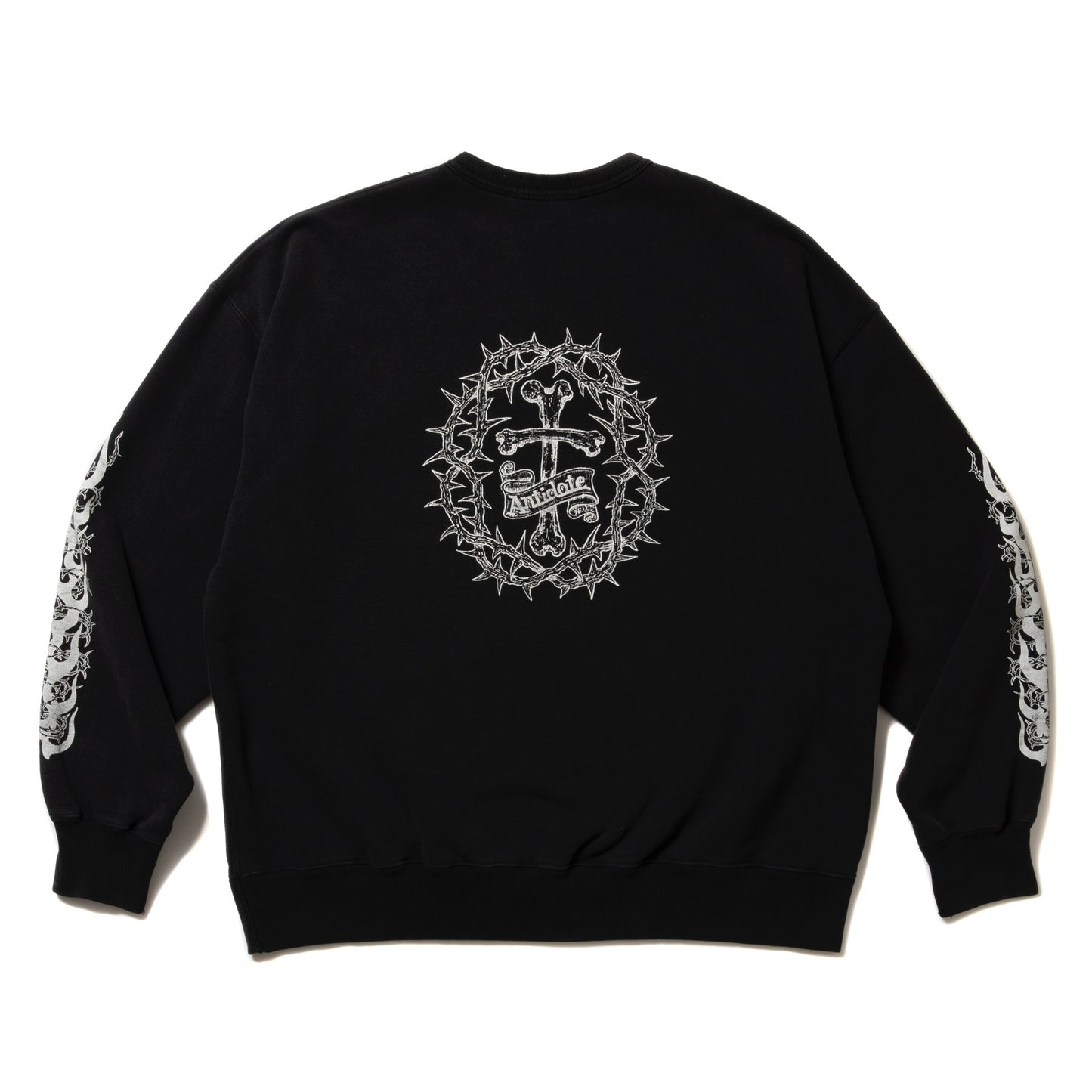Fade Wash Crewneck Sweatshirt (Skull Jesus)