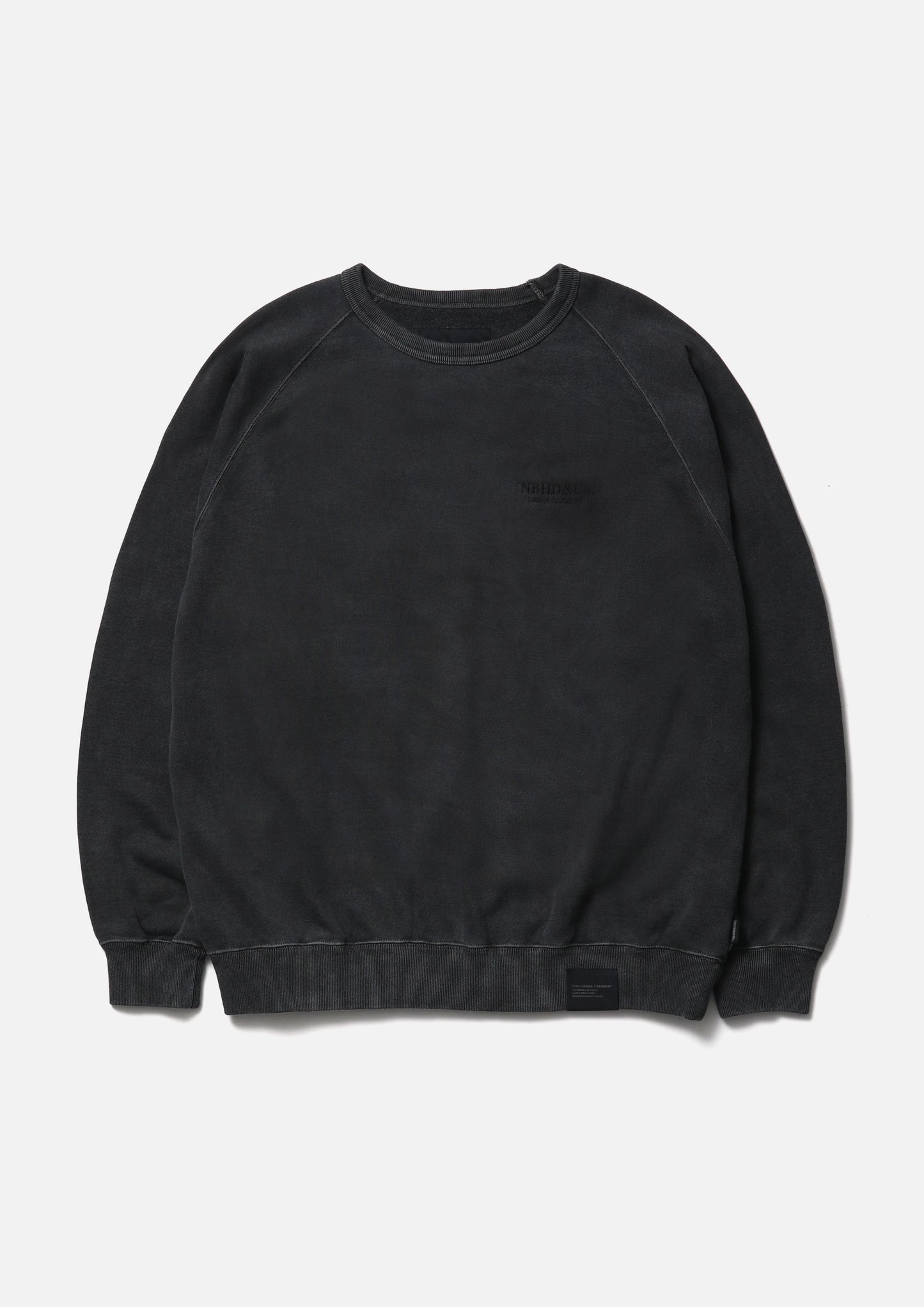PIGMENT DYED SWEAT SHIRT LS