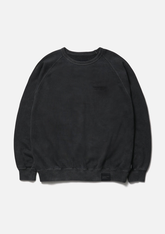 PIGMENT DYED SWEAT SHIRT LS