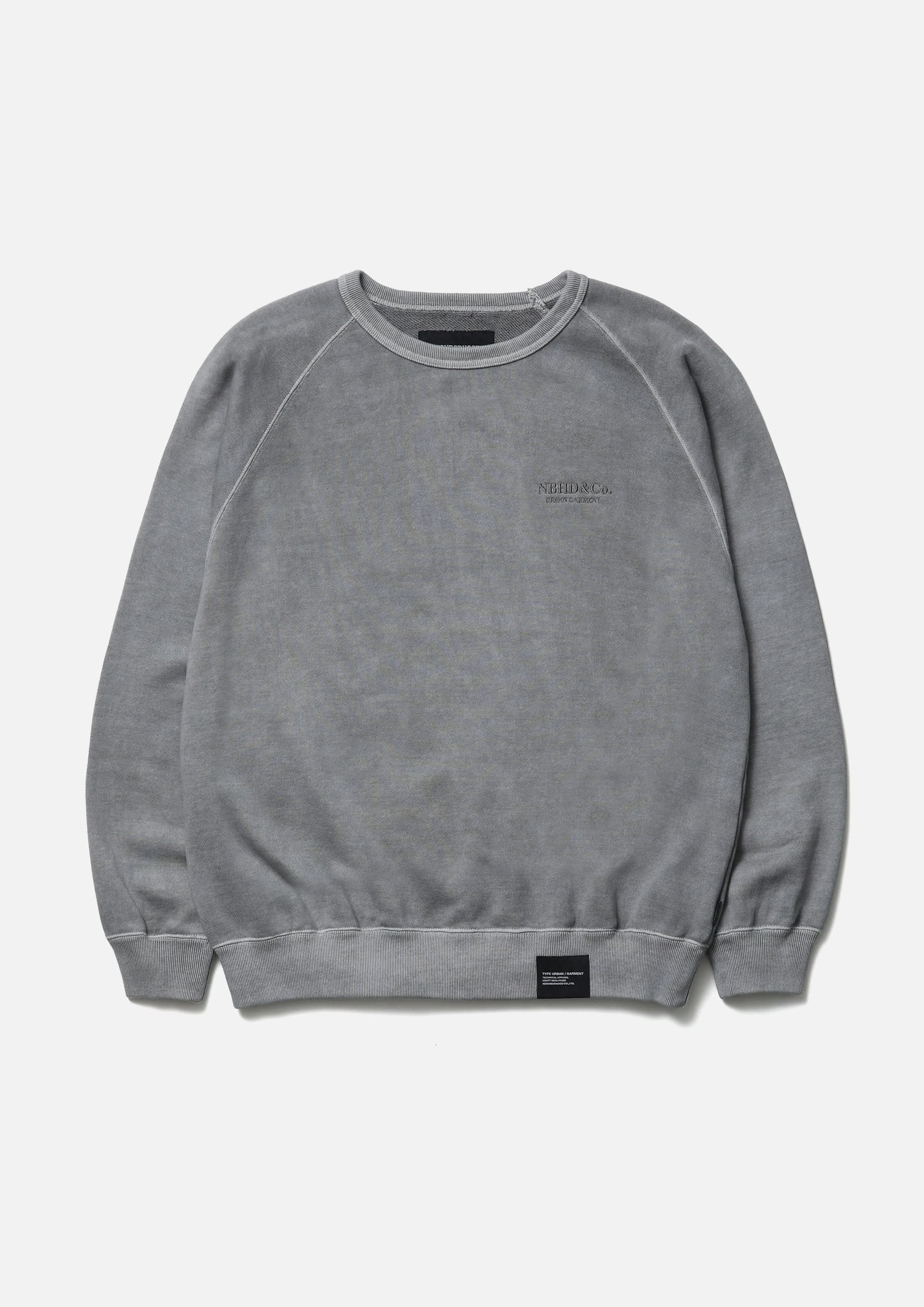 PIGMENT DYED SWEAT SHIRT LS